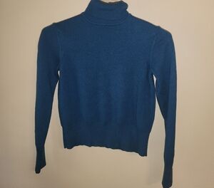 Kate Hill Deep Blue Turtleneck Sweater
